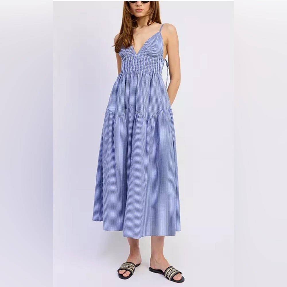 En Saison Harriet Blue Striped Dress